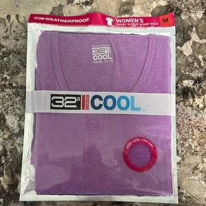 32 Degrees Women's Cool Scoop Neck Tee in Purple